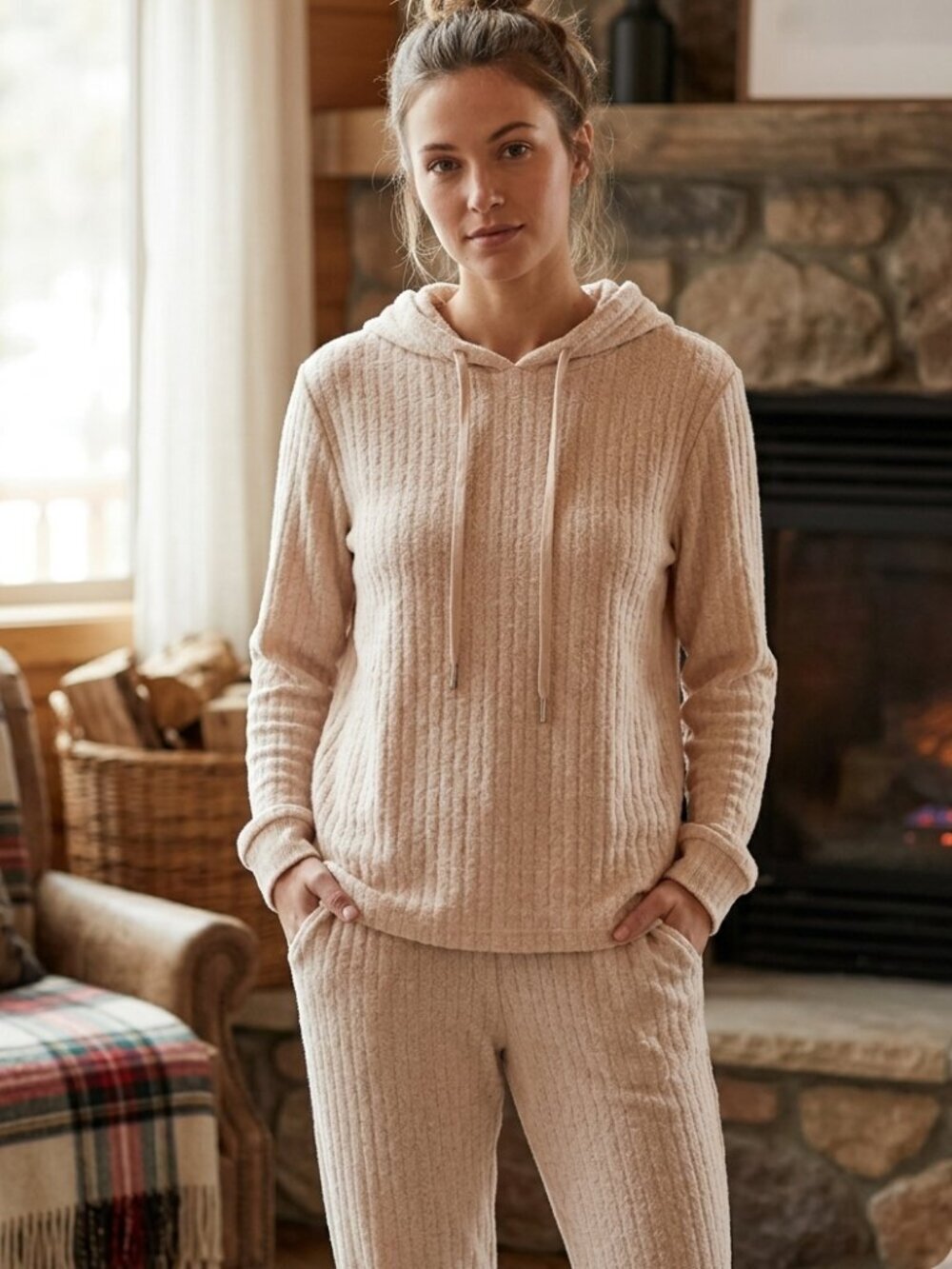Ultra-Soft Fuzzy Lounge PJ Set - S